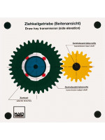 Draw-key transmission (sectional view)